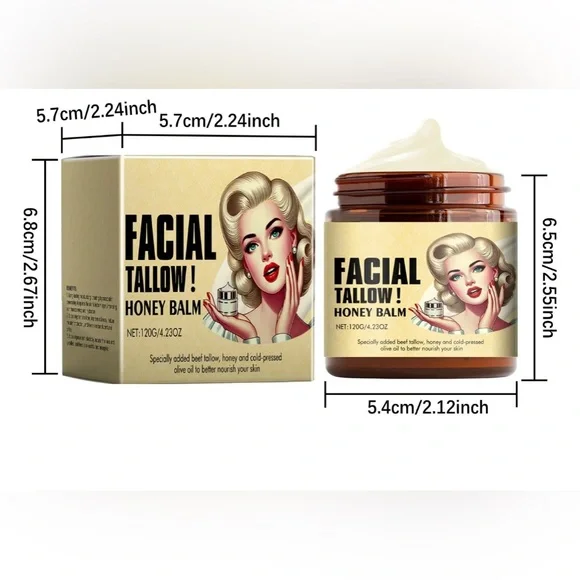 Hydrating Nourishing Whipped Beef Tallow and Honey Balm. - Picture 2 of 3